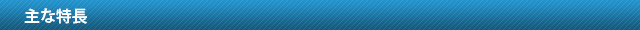 主な特徴